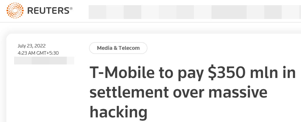 Acuerdo de violación de datos de T-Mobile
