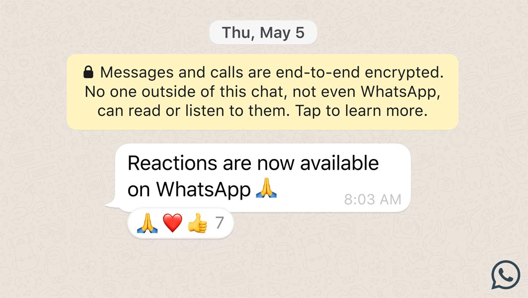 Reacciones de WhatsApp Captura de pantalla 2