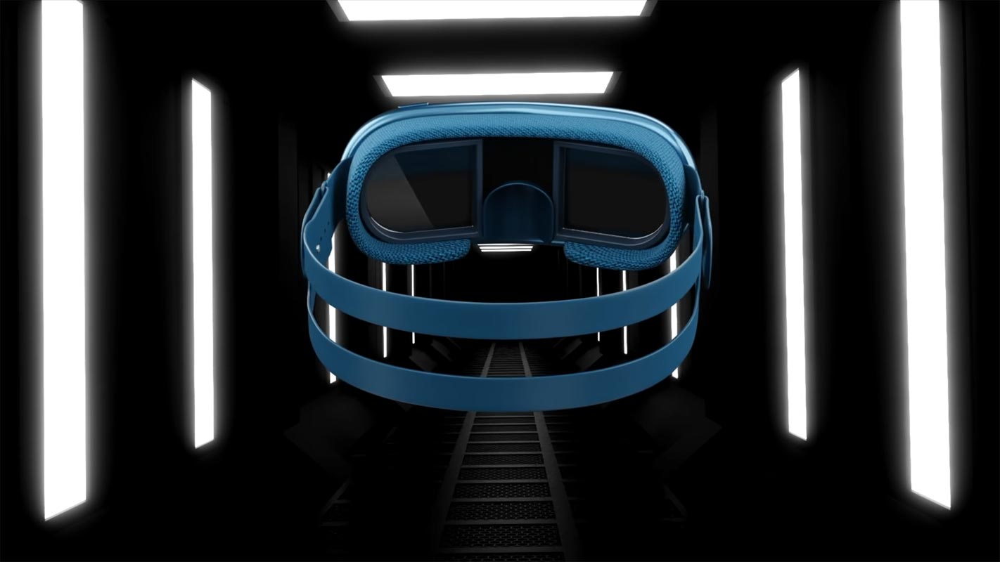 Auricular Apple Glass VR en el interior