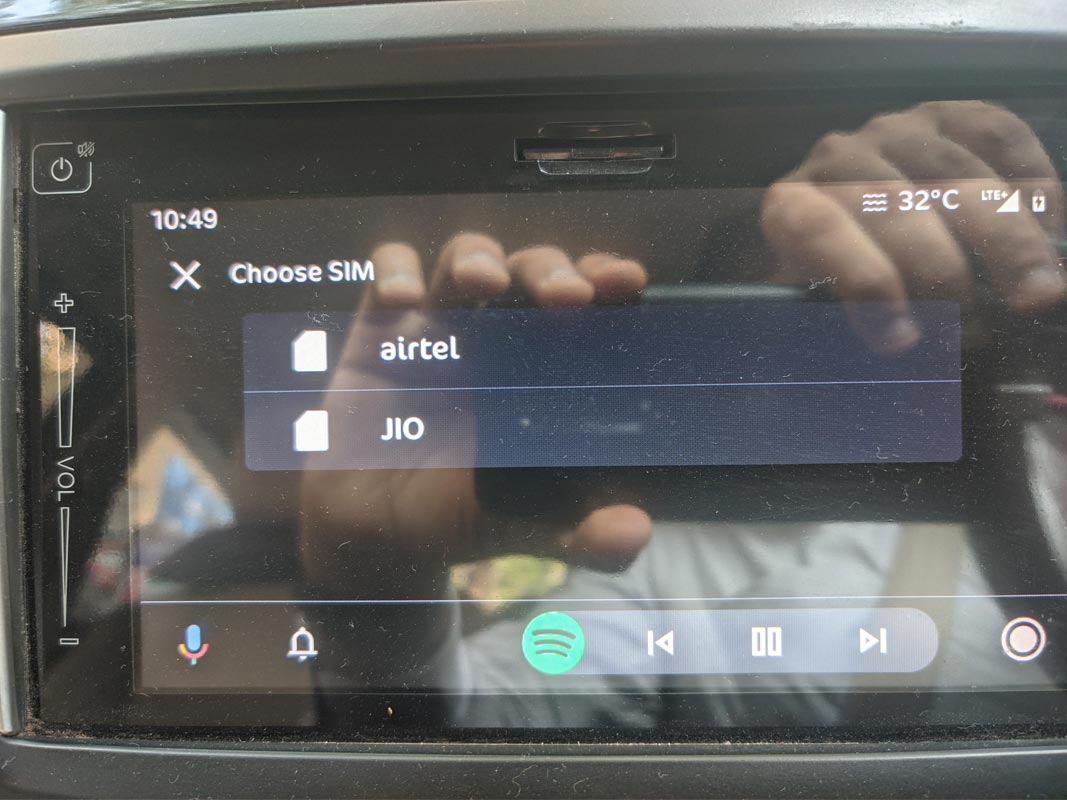 Compatibilidad con SIM dual en Android Auto
