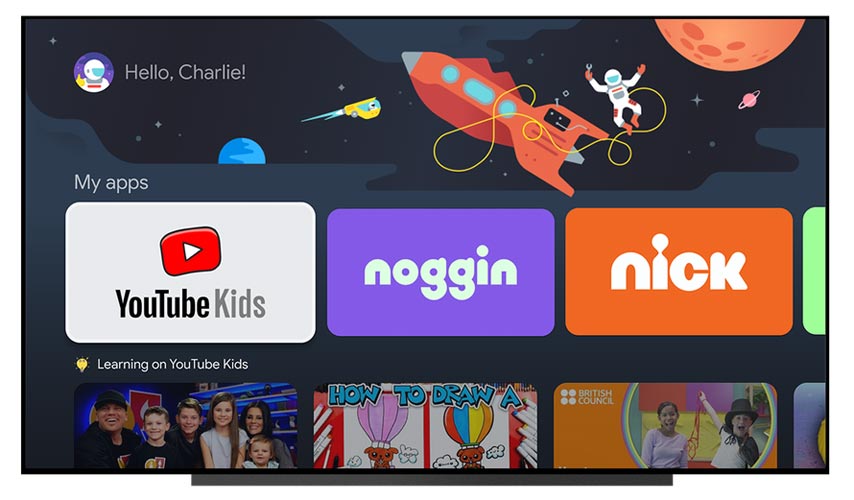 Perfil de niños Habilitar Google TV Chromecast