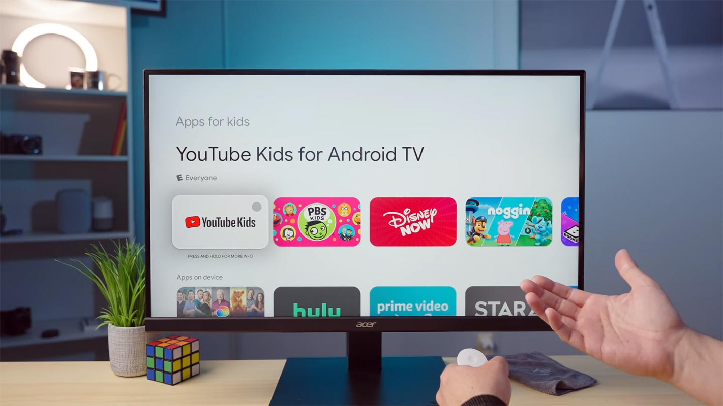 YouTube Kids en Google TV