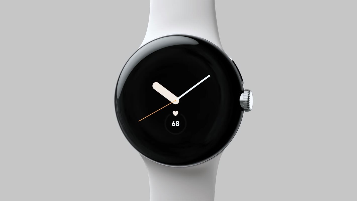 Google Pixel Watch with Gray Background