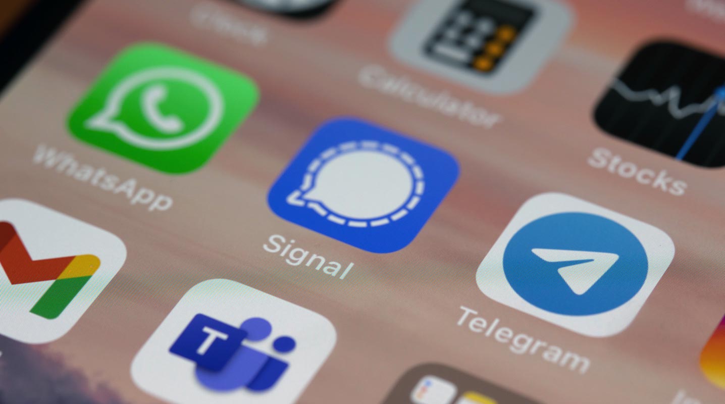 Aplicación Telegram en la pantalla de aplicaciones de Android