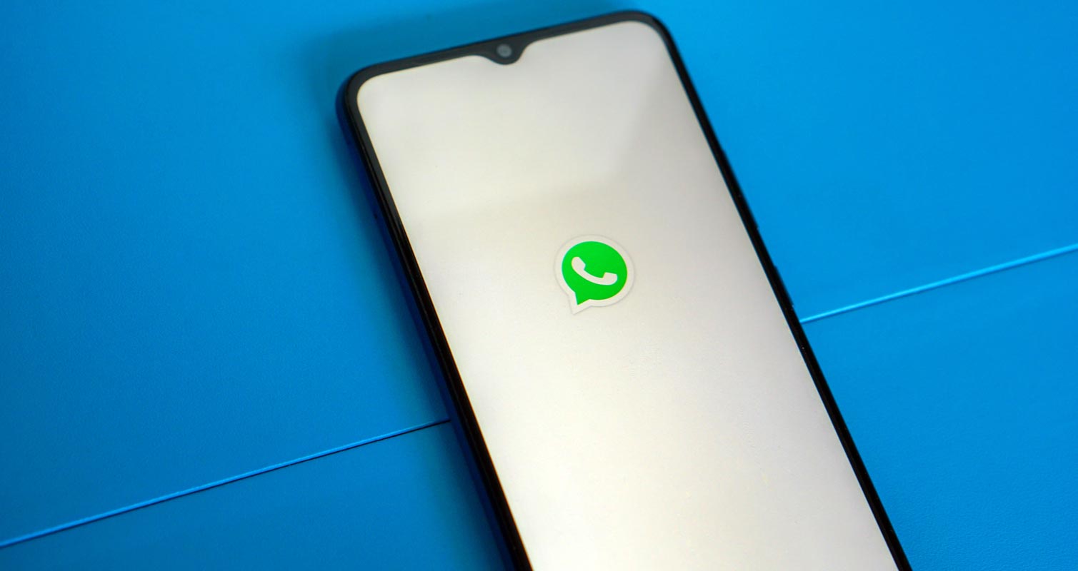 Logotipo de la pantalla de inicio de WhatsApp