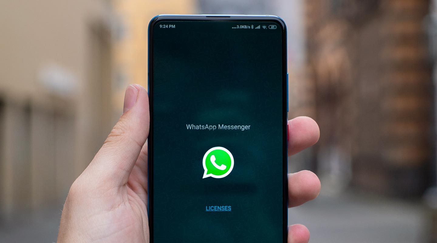 Pantalla de inicio de la aplicación WhatsApp Messenger