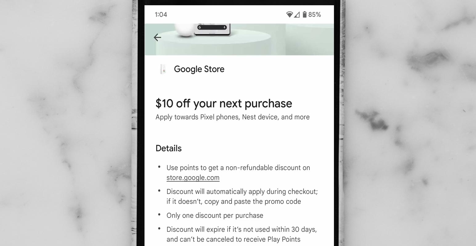 Google Store ofrece puntos de Play Store en dispositivos móviles