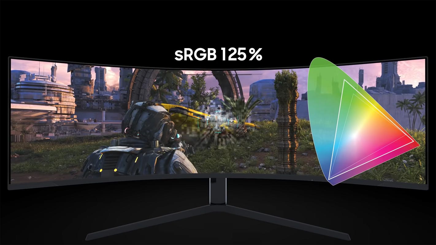 Samsung Odyssey Display With sRGB Rating