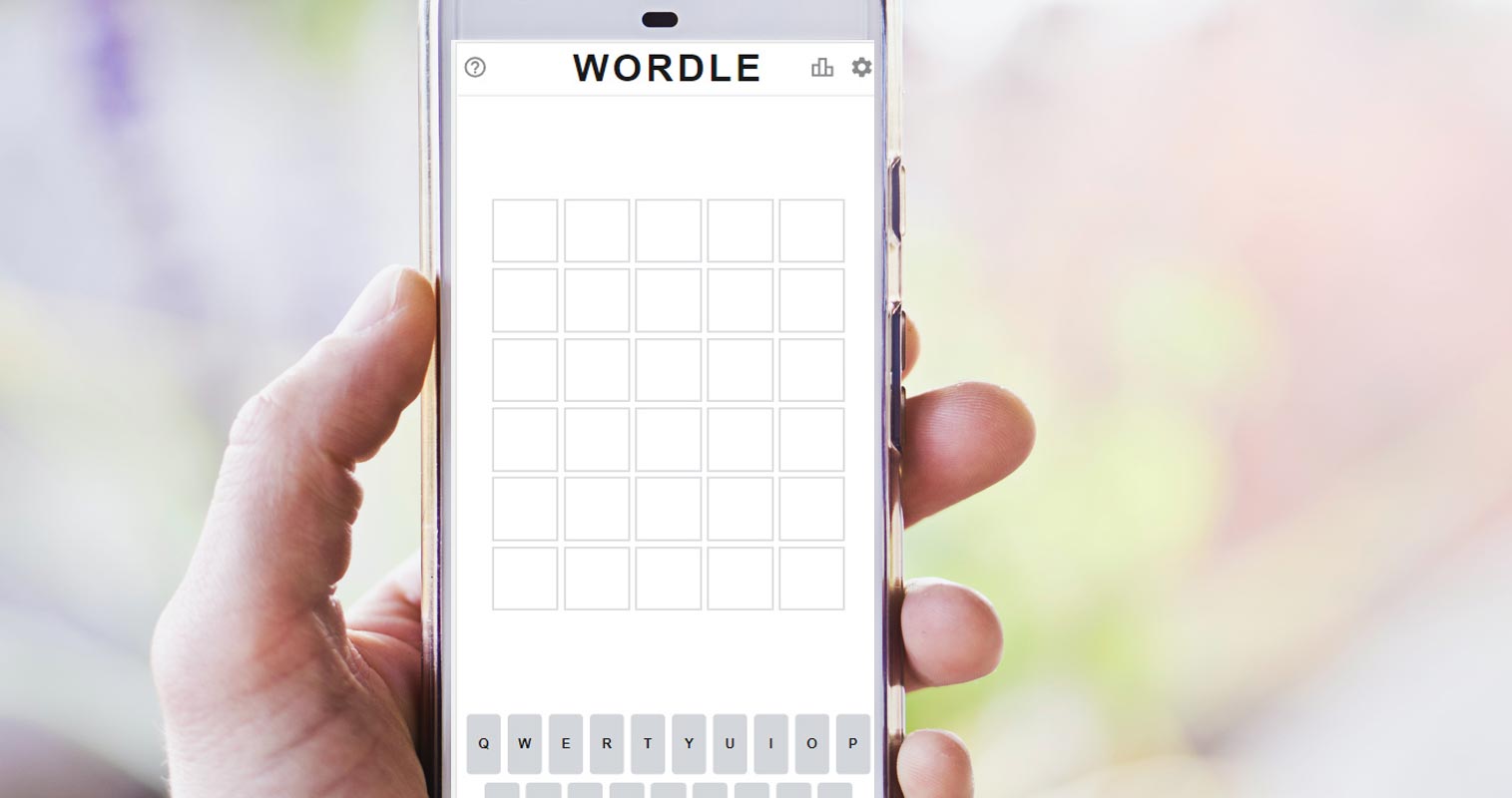 Sitio web de juegos de Wordle en dispositivos móviles