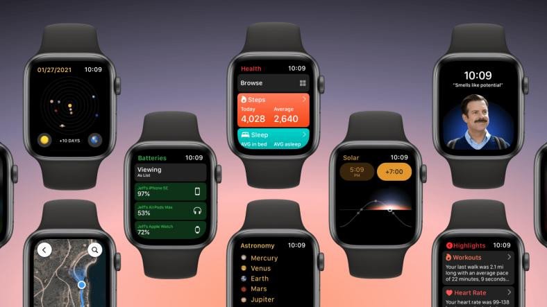 Nuevo concepto de watchOS 8 para Apple Watch