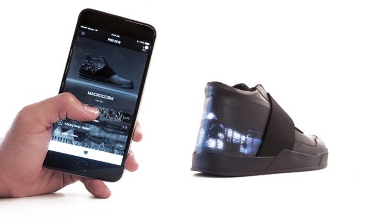 El primer zapato inteligente con pantalla personalizable del mundo: Vixole