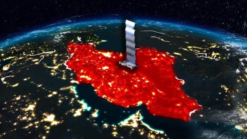 Satélites Starlink activados en Irán