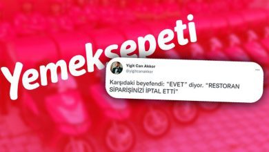 "Los pedidos se realizan en restaurantes cerrados en Yemeksepeti"