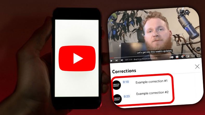 YouTube anuncia la función 'Correcciones'