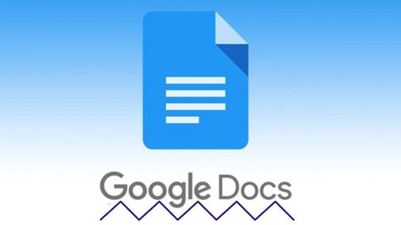 Nueva función de línea ondulada morada en Google Docs