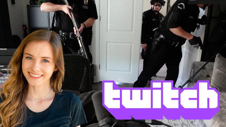 Redada policial Twitch Streamer Alliesrasza en vivo