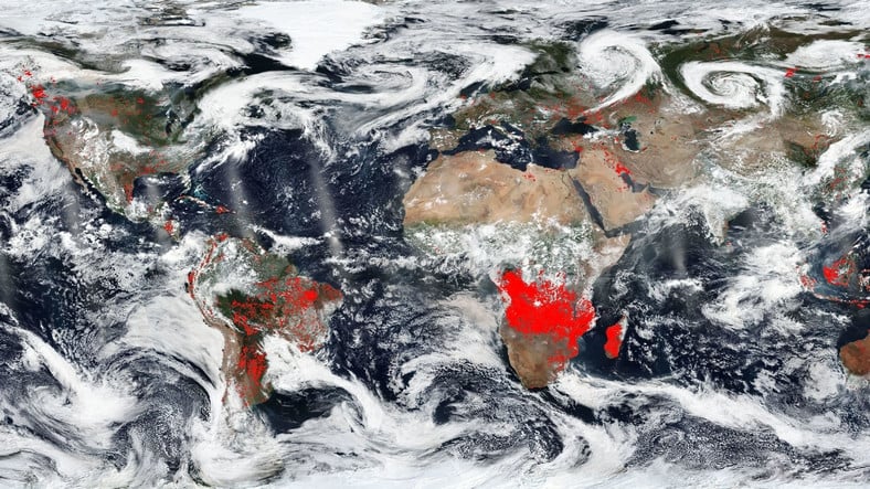 Mapa interactivo que muestra dónde hay un incendio en el mundo
