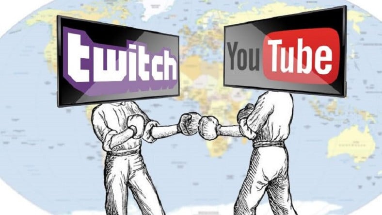 Youtube comienza a eliminar transmisiones de Twitch