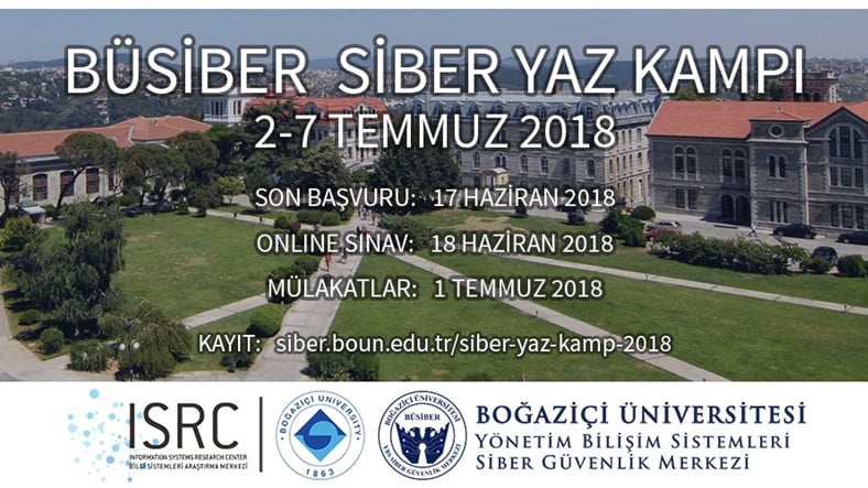 ¡Campamento de verano cibernético gratuito en la Universidad de Boğaziçi!
