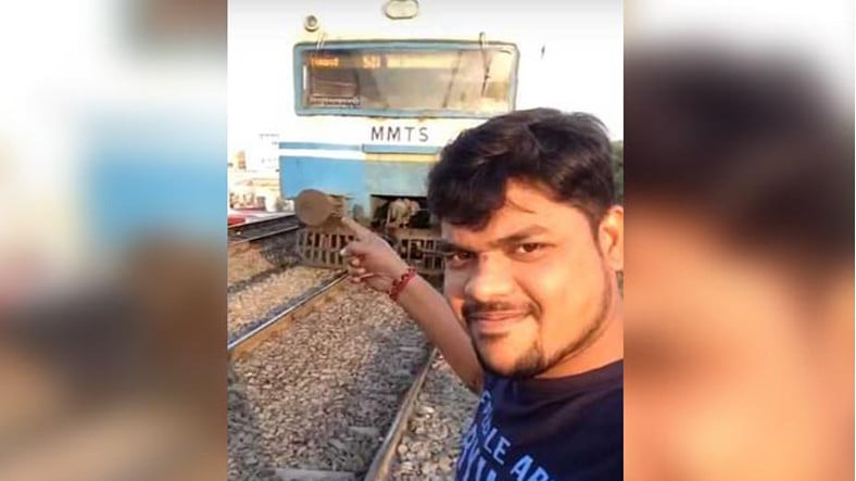 Tren atropella a un hombre que quiere tomarse una selfie