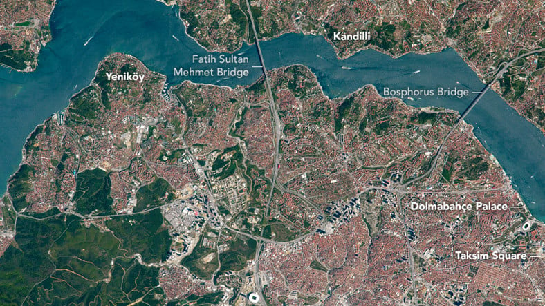 NASA'dan Günün Fotoğrafı: İstanbul Boğazı!