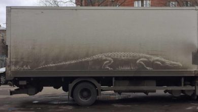 Los brillantes estudios del pintor ruso sobre vehículos polvorientos