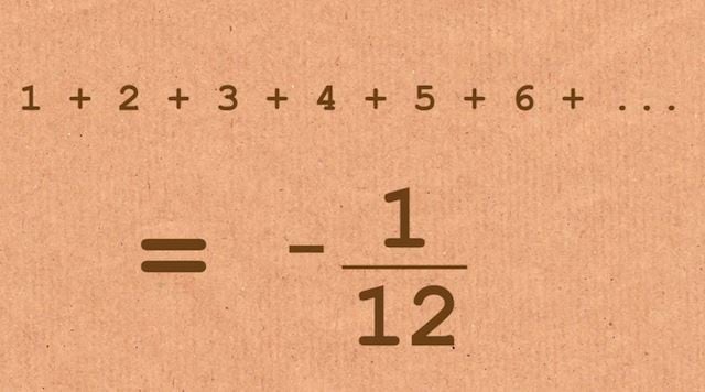 Una Sorprendente Operación Matemática Resultado: 1+2+3+4+5…= -1/12