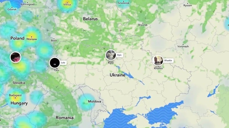 Snapchat deshabilita la función Snap Map en Ucrania