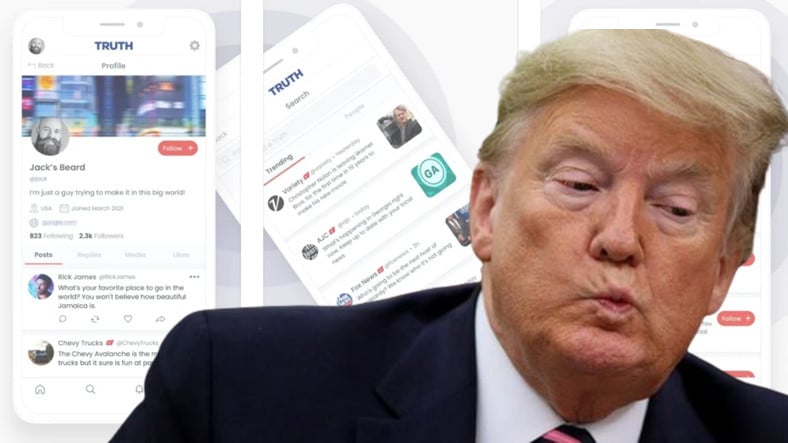 Plataforma de redes sociales de Donald Trump lanzada para iOS