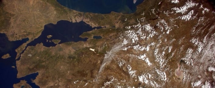 İtalyan Astronot'tan Türkiye’nin Üzerinde Çekilen Fotoğraf